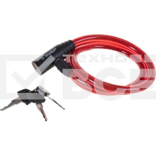 Замок тросовый Зубр Мастер, 3 ключа в комплекте, длина троса 950мм, d 10мм 37263-95