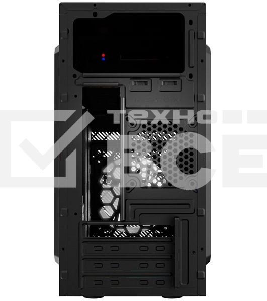Корпус CBR RD850, без БП, mATX Minitower 1*USB 3.0, 2*USB 2.0, HD Audio+Mic, кабель питания 1.2м, черный PCC-MATX-RD850-WPSU