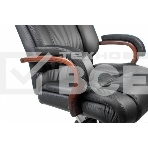 Кресло руководителя Бюрократ T-9925WALNUT/BLACK черный, кожа, крестовина дерево, фото22