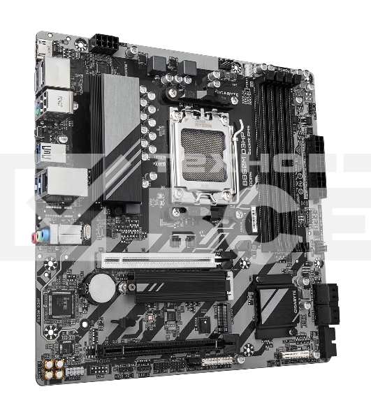 Материнская плата Gigabyte B850M D3HP, AM5, AMD B850, 4xDDR5, 4xSATA, 2xM.2, 1xPCIe 5.0 x16, 1xPCIe 3.0 x4, 1xHDMI, 2xDP, 1x 1Gb LAN, 3xUSB-A 3.2 Gen 1, 2xUSB-A 2.0, 1xUSB-C 3.2 Gen 1, 3x3.5 мм, 7.1, mATX