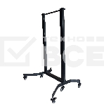 Мобильная стойка Wize Pro M90RU для широкоформатных и интерактивных панелей 60'-90'+, Max VESA 800x700 см, высота 181 см, вертикальная регулировка, кабельный канал, до 270 кг, черный, фото3