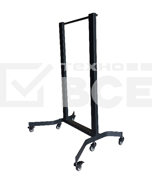 Мобильная стойка Wize Pro M90RU для широкоформатных и интерактивных панелей 60'-90'+, Max VESA 800x700 см, высота 181 см, вертикальная регулировка, кабельный канал, до 270 кг, черный