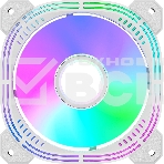 Вентилятор для корпуса Formula Nulight 12WH RGb 120х120x25 белый 3-pin 4-pin (Molex) 19.06дБ (NULIGHT 12WH FR) Ret, фото 1