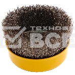 Щетка для УШМ Denzel 100 мм, М14, чашка, витая нержавеющая проволока 0,3 мм, фото3