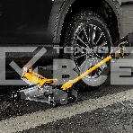 Домкрат гидравлический подкатной с фиксатором Denzel 2,8 т, 135-385 мм, в кейсе 51156, фото4