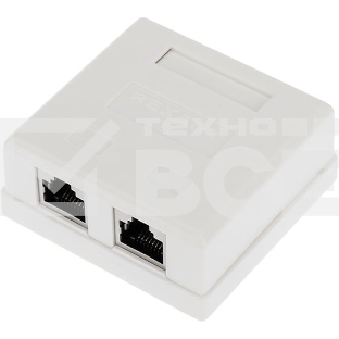 Рoзетка компьютерная внешняя Rexant 2-порта RJ-45 (8P8C), FTP экранированная, категория 6