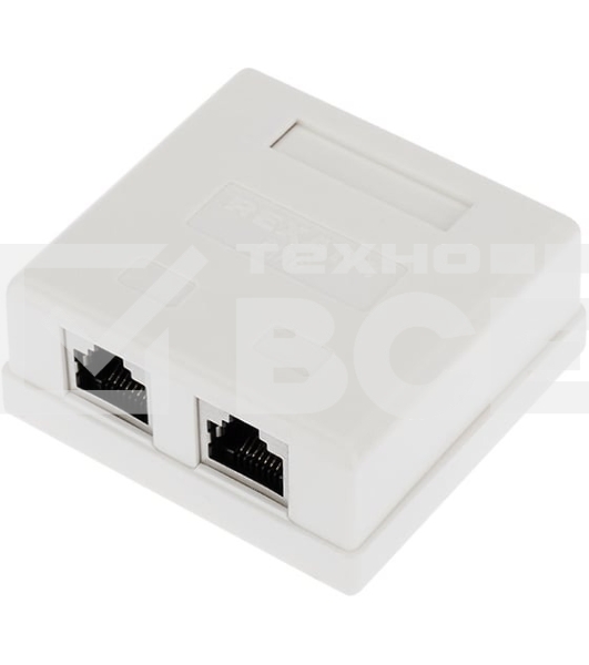 Рoзетка компьютерная внешняя Rexant 2-порта RJ-45 (8P8C), FTP экранированная, категория 6