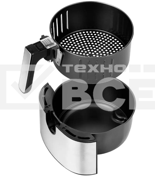 Аэрогриль Kitfort КТ-2221 черный/серебристый