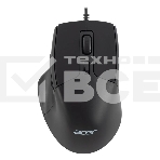 Мышь проводная Acer OMW130 черный, 3600 dpi, USB, кнопки - 6, фото 1