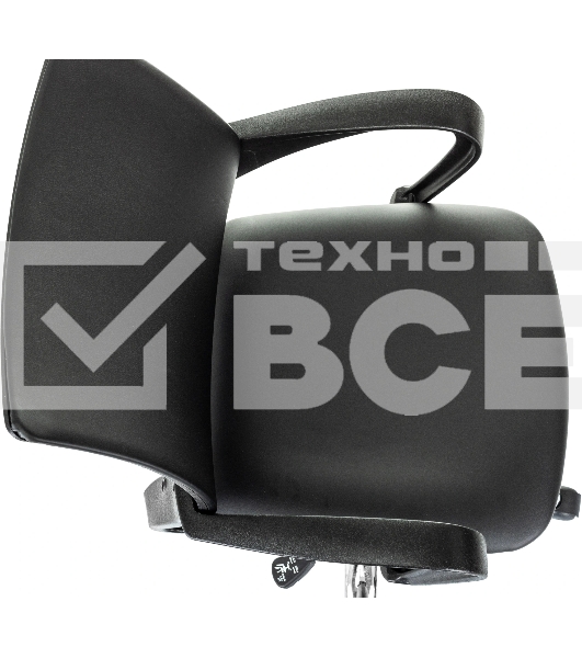 Кресло компьютерное Бюрократ CH-695NSL черный, экокожа, крестов. металл хром