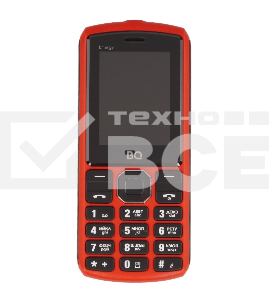 Мобильный телефон BQ 2452 Energy красный/черный