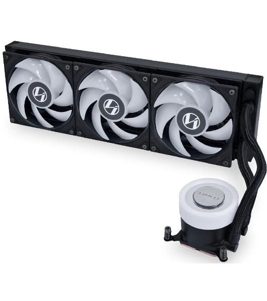 Система жидкостного охлаждения Lian Li GA II Lite 360 RGB Black, 360 мм, 3x120 мм, 300-2500 об/мин, 34.8 дБ, 4-pin PWM, ARGB, черный