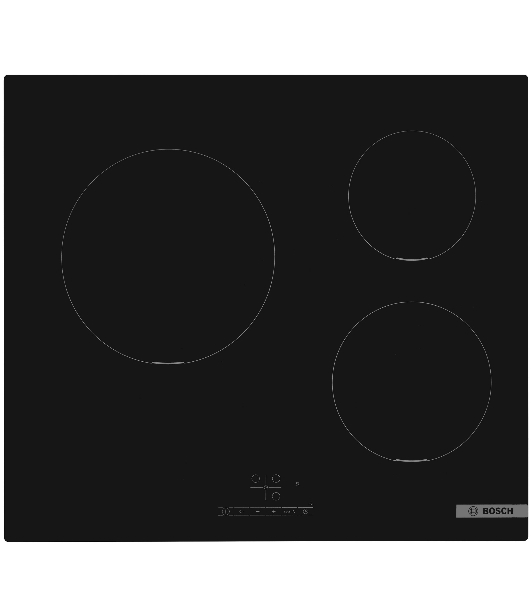 Индукционная варочная поверхность Bosch PUC631BB5E, 3 конфорки, стеклокерамика, 5400 Вт