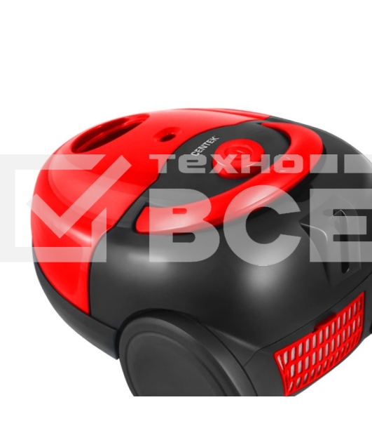 Пылесос Centek CT-2518 Red красный/черный, 350/1800 Вт, уборка сухая, пылесборник мешок, 1.5 л