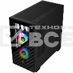 Компьютерный корпус 1STPLAYER DK D7 Black / mATX / 3x120mm LED fans / D7-BK-3F1, фото2