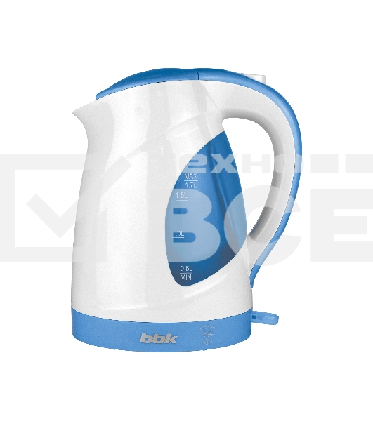 Чайник электрический BBK EK1700P белый/голубой