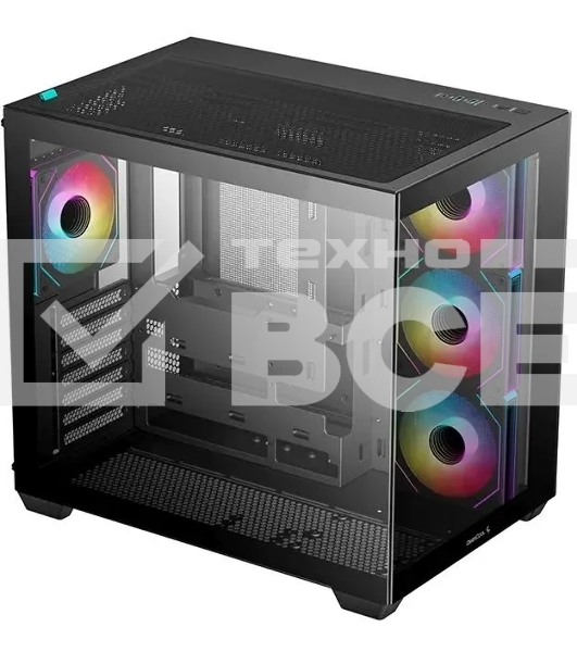 Компьютерный корпус Deepcool CG530 4F черный без БП ATX 2x120мм 2x140мм 2xUSB 2.0 1xUSB 3.0 audio bott PSU