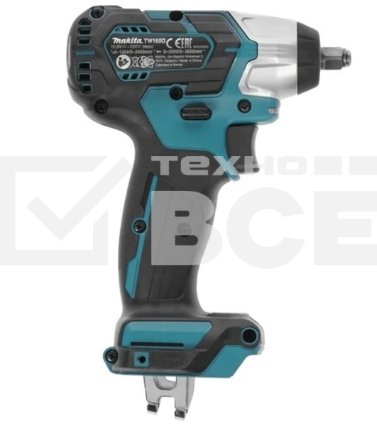 Гайковерт Makita TW160DZ аккум. патрон:квад.3/8' (кейс в комплекте)