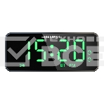 Радиочасы с будильником SOUNDMAX SM-1520B (черный с зеленым), фото2