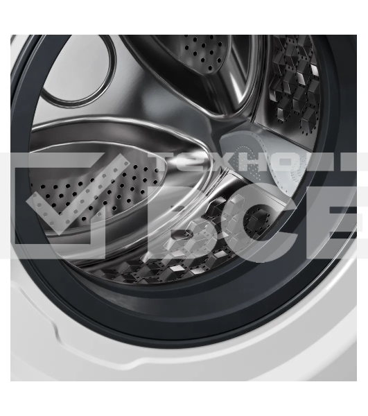 Стирально-сушильная машина Kuppersberg WDM 470 W, High-Tech, отдельностоящая, глубина 52.5 см, загрузка 8 кг, загрузка при сушке 6 кг, 14 программ, 1400 об/мин, инверторный BLDC двигатель, сенсорное/поворотное управление, пар, самодиагностика, дозагрузка белья, отложенный старт, контроль пенообразования, белый/серебристый