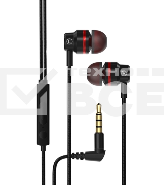 Стереогарнитура Maxvi MHF-04 black-red