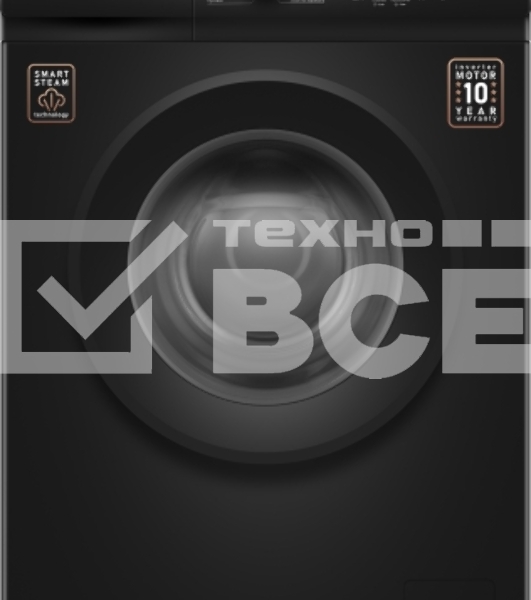 Стиральная машина Weissgauff WM 39106 Inverter Steam Black