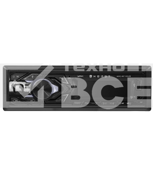Автомагнитола URAL МОЛОТ АРС-МТ 111К, 1 DIN, Bluetooth, USB Type-A, AUX