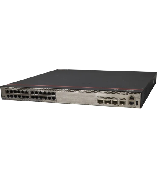 Коммутатор Huawei CloudEngine S5736-S24UM4XC, 24×MultiGE (100M–10G) PoE++ + 4×10G SFP+ + 1 слот расширения, управляемый