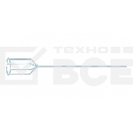Миксер для гипсовых смесей, 80 х 530 мм, оцинкованный, шестигранный хвостовик 8 мм Denzel, фото 1