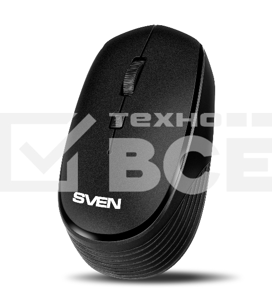 Мышь беспроводная SVEN RX-210W черный, 1400 dpi, радиоканал, USB, кнопки - 4