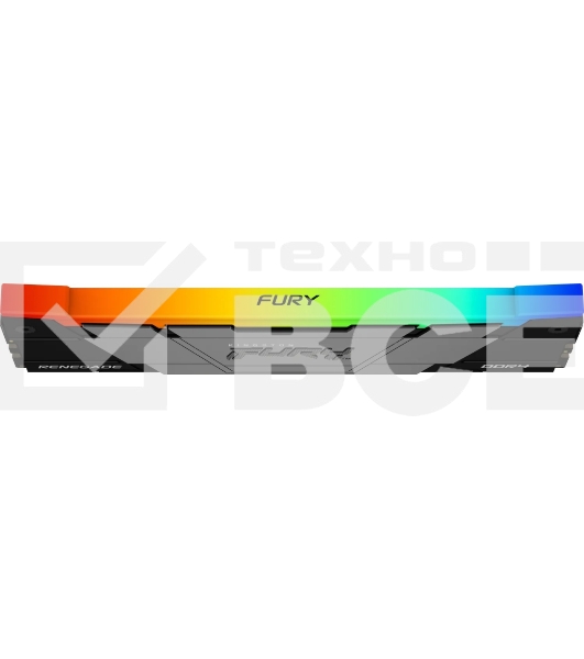 Оперативная память Kingston Fury Renegade, DDR4, 16GB (1x16GB), 3200MHz, CL16, с радиатором, RGB, серебристый/черный