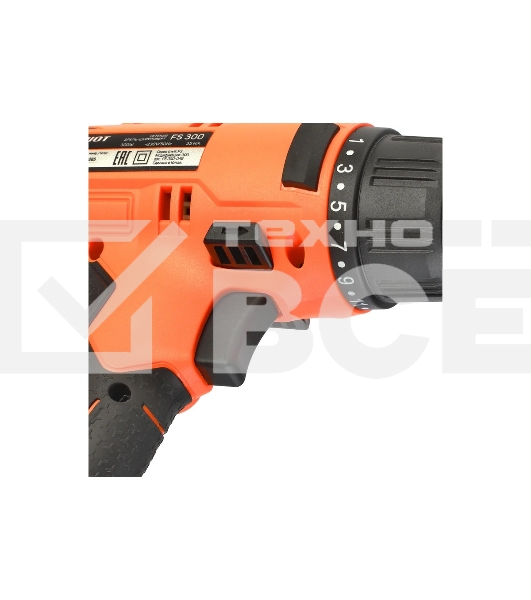 Дрель-шуруповерт Patriot FS 300, Сетевая, 300 Вт, Кейс