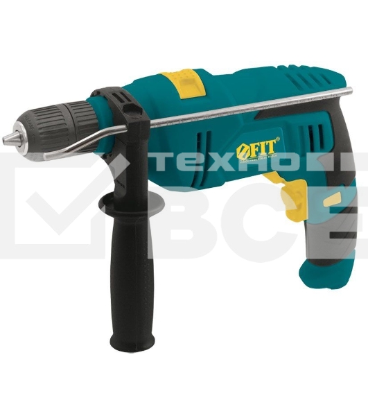 Дрель Ударная FIT ID-711 710 Вт, 0-2800 об/мин, БзП 13мм, рез. накл., короб.