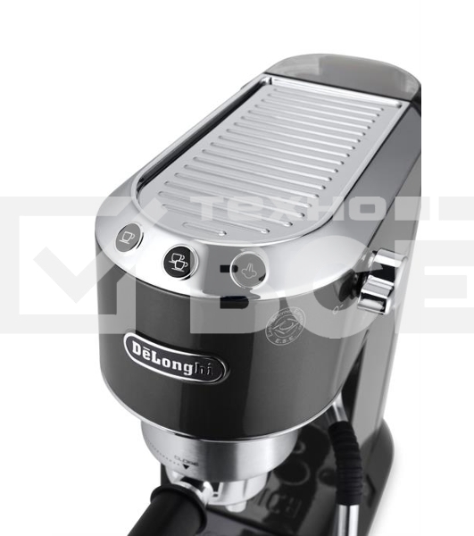 Кофеварка рожковая DeLonghi EC885.GY серый, исп. кофе - молотый, 1.1 л, 1300 Вт, 15 Бар.