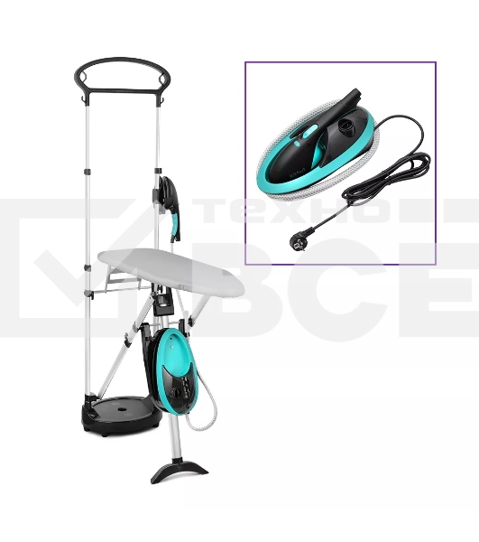 Гладильная система Kitfort КТ-992-2 1200Вт черный/бирюзовый