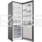Холодильник Hotpoint HT 5180 MX нержавеющая сталь/серебристый двухкамерный 220/78 л морозилка снизу, No Frost, фото2