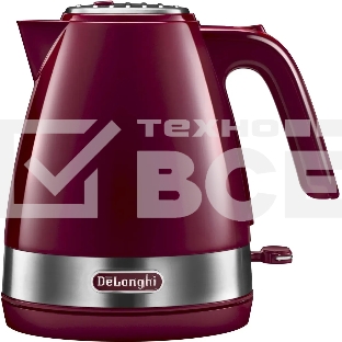 Чайник электрический DeLonghi KBLA2001.R 1.7 л, 2000 Вт, красный
