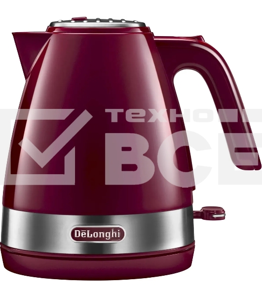 Чайник электрический DeLonghi KBLA2001.R 1.7 л, 2000 Вт, красный