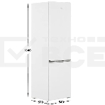 Холодильник Beko B1RCSK312W белый двухкамерный 213/87л морозилка снизу, фото6
