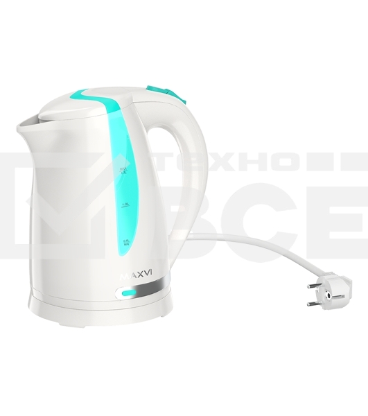 Чайник электрический Maxvi KE1701P белый-green
