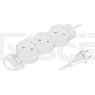 Удлинитель бытовой Smartbuy (SBE-10-3-03m-N) 3 гн х 3,0 м белый