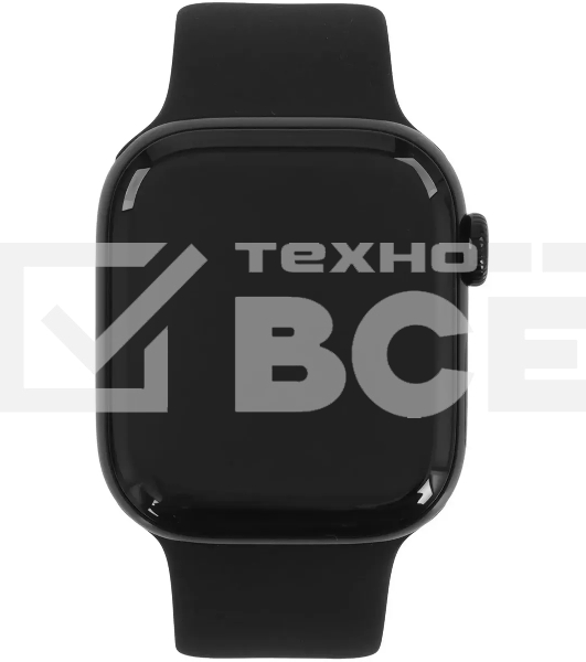 Умные часы Apple Watch Series 11 A3331 42мм OLED корп.черный Sport Band рем.черный разм.брасл.:M/L (MEQU4LW/A)