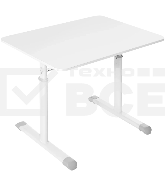 Офисный стол Defender Legend белый, 80x60 см, в63-86 см, ручной.