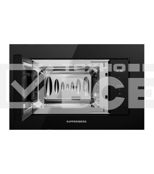 Встраиваемая микроволновая печь Kuppersberg HMW 622 B, ВхШхГ 390х595х315, объем 20 л, мощность 800 Вт, 5 уровней мощности, гриль, 6 автоматических программ, размораживание, сенсорное управление, цвет черный