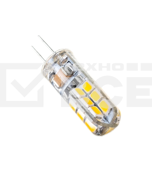 Лампа светодиодная JazzWay PLED-G4 3Вт капсульная 2700К теплый белый G4 200лм 220-230В