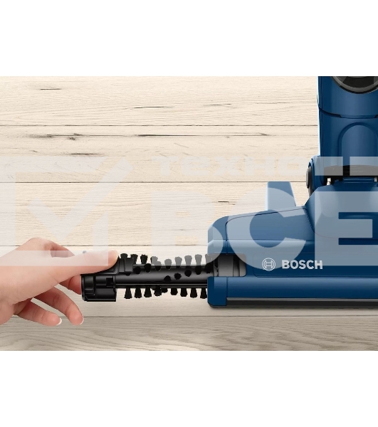 Пылесос вертикальный Bosch BCHF 2MX20 синий, питание от аккумулятора, 150 Вт, уборка сухая, пылесборник 0.4 л