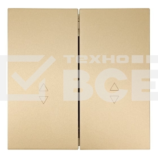 Выключатель проходной 2-кл. СП ZIMA IP20 10А безвинт. зажим зол. LEZARD 704-3688-106QC