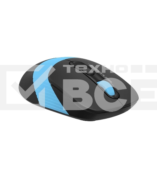 Мышь беспроводная A4Tech Fstyler FG10 черный/синий, 2000 dpi, радиоканал, USB, кнопки - 4