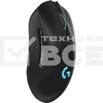 Мышь игровая Logitech G703 Lightspeed черная, сенсор 100-25600dpi (Hero25K), беспроводная 2.4GHz + USB 1,8м, 5 программируемых кнопок + колесо прокрутки, RGB-подсветка, под правую руку, фото20