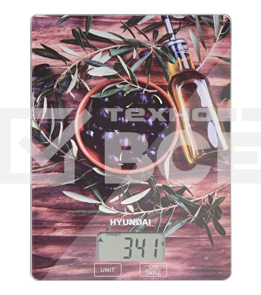 Весы кухонные Hyundai HYS-KG221 макс. вес: 5 кг, рисунок